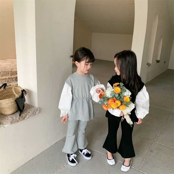 milancel autumn kids clothes hoodie sets patchwork and pants 2pcs korean girls suit fashion children clothing 211104, White
milancel autumn kids clothes hoodie sets patchwork and pants 2pcs korean girls suit fashion children clothing 211104, White