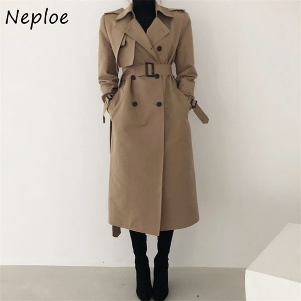 retro chic sashes double pockets trench coat stand collar single breasted slim waist women solid color a-line jacket 210422, Tan;black
retro chic sashes double pockets trench coat stand collar single breasted slim waist women solid color a-line jacket 210422, Tan;black
