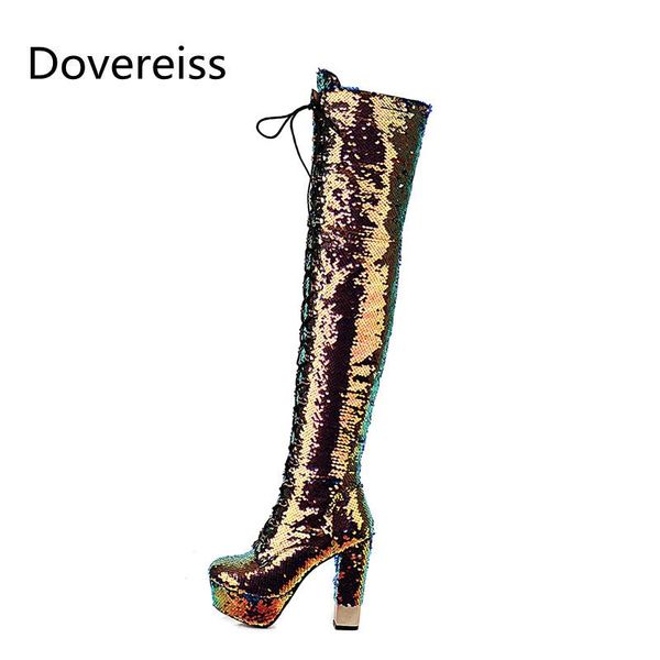 boots dovereiss fashion women's shoes winter bling-bling elegant platform concise mature block heels zipper big size 43, Black
boots dovereiss fashion women's shoes winter bling-bling elegant platform concise mature block heels zipper big size 43, Black
