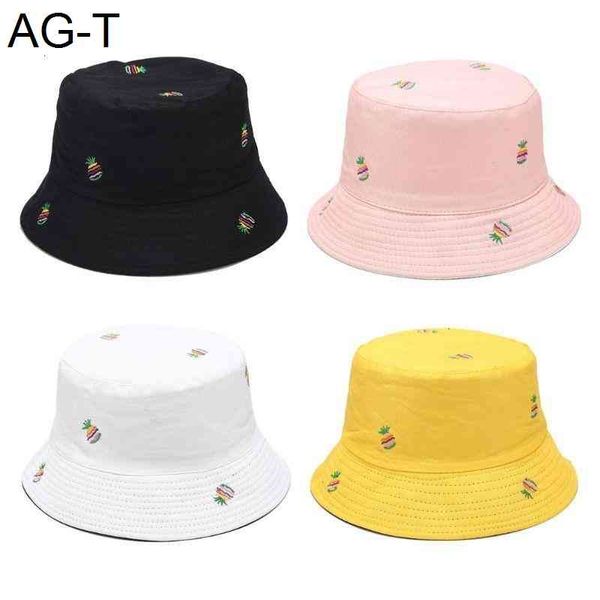 women summer tropical bucket hat rainbow stripes pineapple embroidery reversible wide brim double sided fisherman cap, Blue;gray
women summer tropical bucket hat rainbow stripes pineapple embroidery reversible wide brim double sided fisherman cap, Blue;gray