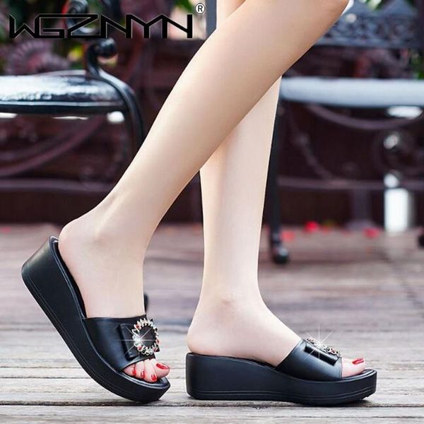 slippers woman platform wedges sandals luxury crystal summer ladies bohemian beach thick bottom heels outdoor casual, Black
slippers woman platform wedges sandals luxury crystal summer ladies bohemian beach thick bottom heels outdoor casual, Black