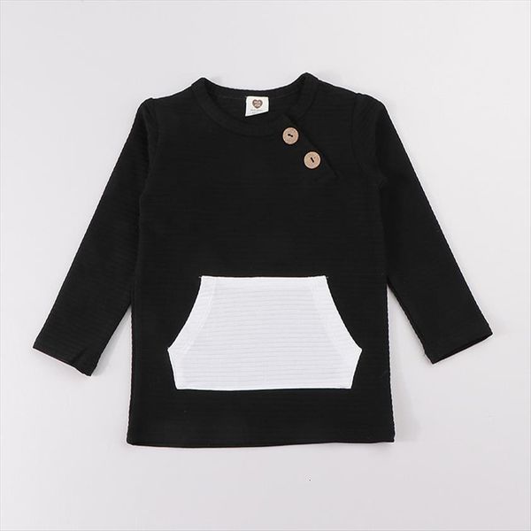 kds t shirt long sleeves elegant outfit winter ribbed contrast pocket boy girls clothes autumn and children, Blue 
kds t shirt long sleeves elegant outfit winter ribbed contrast pocket boy girls clothes autumn and children, Blue