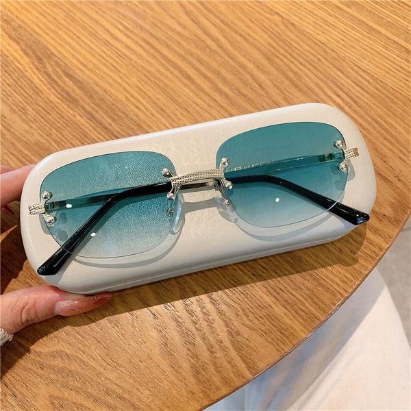 sunglasses kammpt vintage for women men designer sun glasses metal frameless shade mirror uv400 travel, White;black
sunglasses kammpt vintage for women men designer sun glasses metal frameless shade mirror uv400 travel, White;black