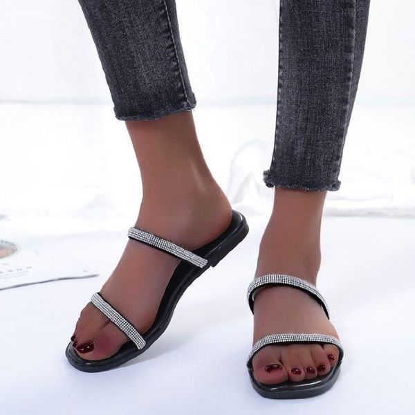 slippers women rhinestone summer crystal hollow flat open toe slide ladies comfort slip on outdoor beach sandals, Black
slippers women rhinestone summer crystal hollow flat open toe slide ladies comfort slip on outdoor beach sandals, Black