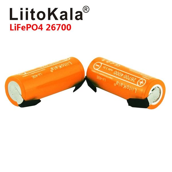 liitokala 3.2v 26700 4000mah lifepo4 battery 35a continuous discharge maximum high power battery+nickel sheets
liitokala 3.2v 26700 4000mah lifepo4 battery 35a continuous discharge maximum high power battery+nickel sheets