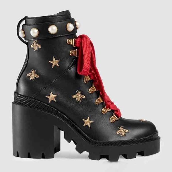 embroidered belted bee leather ankle boots sylvie with belt designer boot platform luxury martin bootss winter brands snow work shoes chunky, Black
embroidered belted bee leather ankle boots sylvie with belt designer boot platform luxury martin bootss winter brands snow work shoes chunky, Black