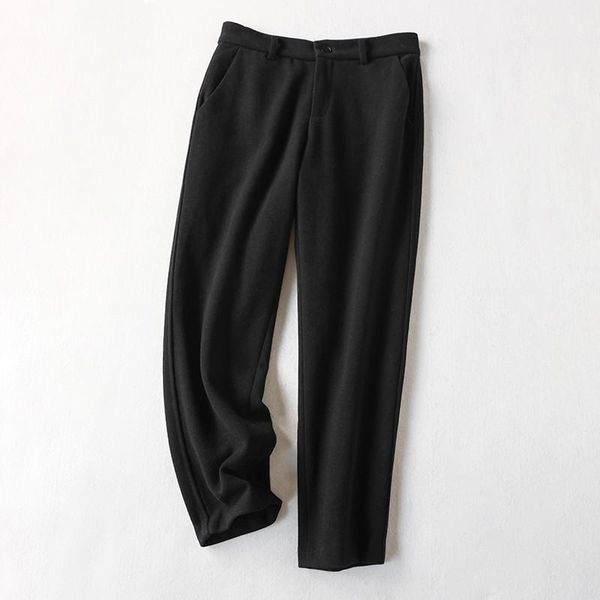 women's pants & capris autumn and winter women trousers casual wool nine points button zip placket with lining pocket decoration straig, Black;white
women's pants & capris autumn and winter women trousers casual wool nine points button zip placket with lining pocket decoration straig, Black;white