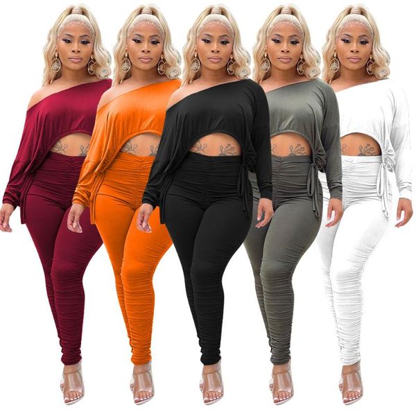 women's two piece pants qs51051 spring and autumn cash solid color pleated diagonal shoulder two-piece set wholesale five colors sizes, White
women's two piece pants qs51051 spring and autumn cash solid color pleated diagonal shoulder two-piece set wholesale five colors sizes, White