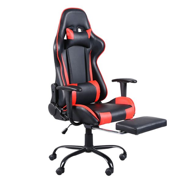 electronic competition furniture chair computer internet bar game office can be rotated with foot rest black and red household furnitures
electronic competition furniture chair computer internet bar game office can be rotated with foot rest black and red household furnitures