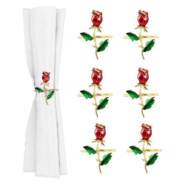 napkin rings metal ring, rose embellishment decoration, 1/6pcs, suitable for wedding dinner, table party diy handmade
napkin rings metal ring, rose embellishment decoration, 1/6pcs, suitable for wedding dinner, table party diy handmade