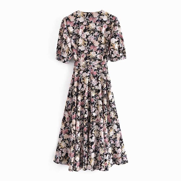 women summer dress fashion kimono belt vintage floral prints long dresses 210602, Black;gray
women summer dress fashion kimono belt vintage floral prints long dresses 210602, Black;gray