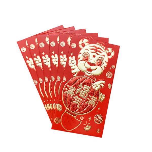 gift wrap 6pcs/set creative year of the tiger lucky chinese hongbao spring festival red envelope year's for 2022
gift wrap 6pcs/set creative year of the tiger lucky chinese hongbao spring festival red envelope year's for 2022