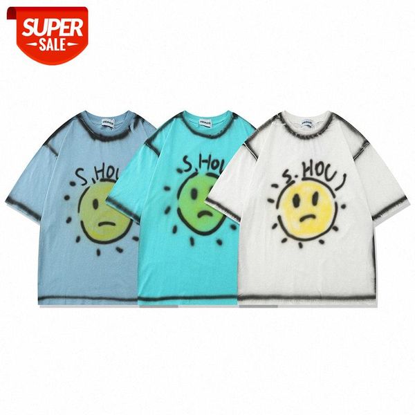 mansclot smiley print round neck loose short sleeve t-shirt men's half #kh3i, White;black
mansclot smiley print round neck loose short sleeve t-shirt men's half #kh3i, White;black