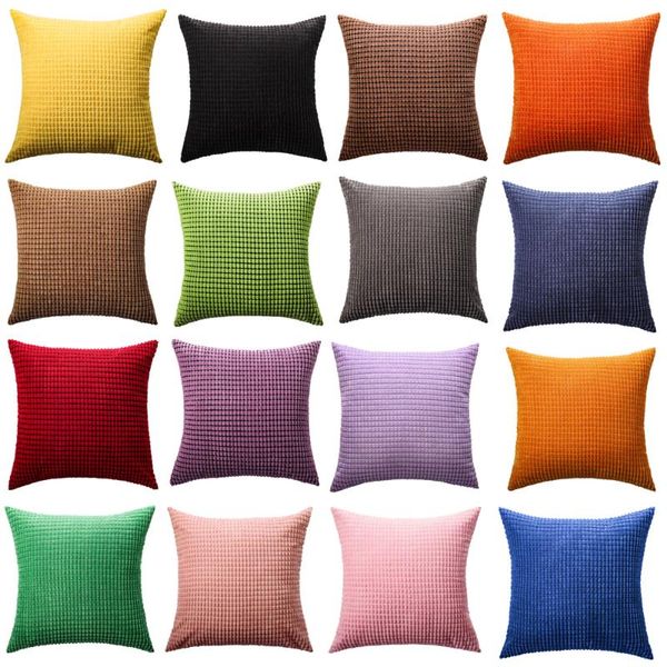 cushion/decorative pillow solid plush corn stripe cushion cover pink yellow pillowcase nordic style sofa cases for bed 45x45cm home decor
cushion/decorative pillow solid plush corn stripe cushion cover pink yellow pillowcase nordic style sofa cases for bed 45x45cm home decor