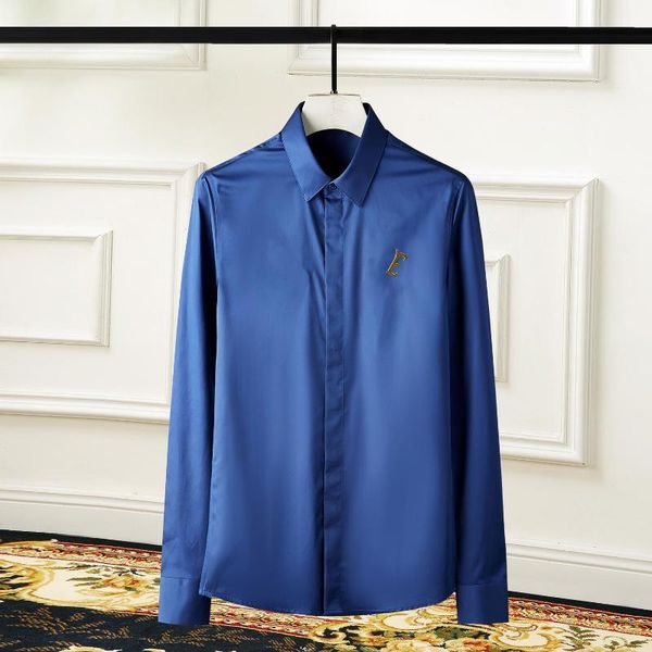men's casual shirts solid color mens luxury metal pin long sleeve dress fashion slim fit man plus size 4xl, White;black
men's casual shirts solid color mens luxury metal pin long sleeve dress fashion slim fit man plus size 4xl, White;black