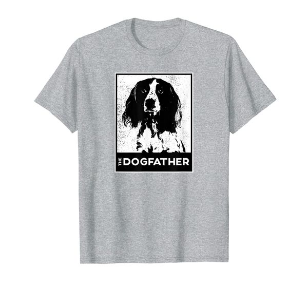mens english springer spaniel the dog-father dog dad t-shirt, White;black
mens english springer spaniel the dog-father dog dad t-shirt, White;black