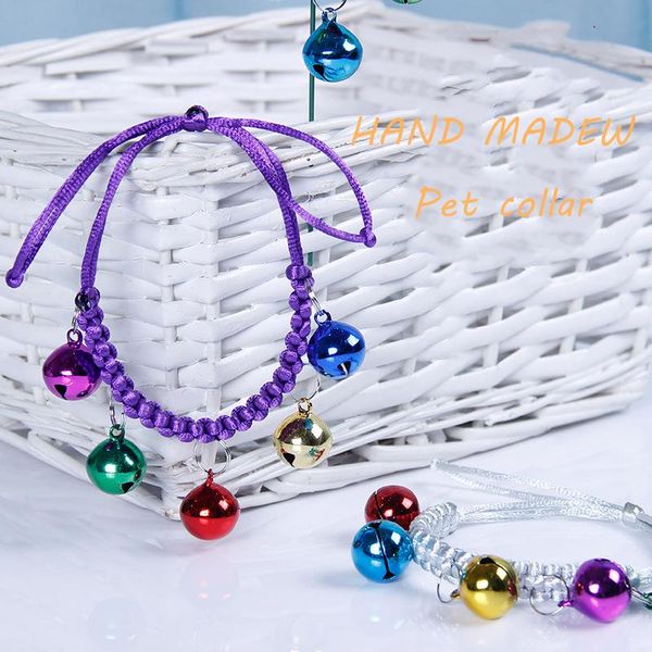 dog collars & leashes 10 colors handmade 5 bell pet beautiful decoration cat collar adjustable small cats necklace supplies
dog collars & leashes 10 colors handmade 5 bell pet beautiful decoration cat collar adjustable small cats necklace supplies