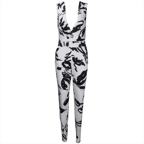 s xl spring casual womens jumpsuits sleeveless v neck skinny print party jumpsuit amp romper trousers, Black;white
s xl spring casual womens jumpsuits sleeveless v neck skinny print party jumpsuit amp romper trousers, Black;white