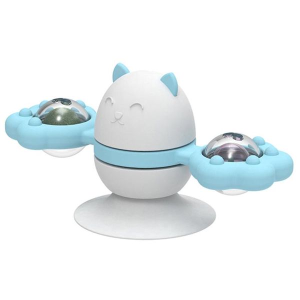 cat toys funny windmill interactive turntable plaything with suction cup