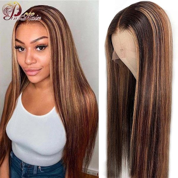 lace wigs highlight brown straight front wig brazilian transparent remy human hair pre plucked 13x1, Black;brown
lace wigs highlight brown straight front wig brazilian transparent remy human hair pre plucked 13x1, Black;brown