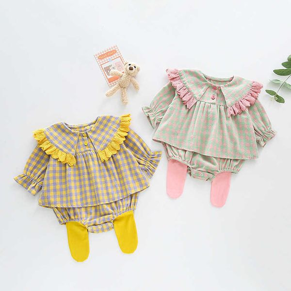 milancel 2021 autumn new baby clothing set plaid girls suit toddler bodysuits and leggings 2 pcs set y0918, White
milancel 2021 autumn new baby clothing set plaid girls suit toddler bodysuits and leggings 2 pcs set y0918, White