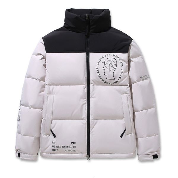 brand face men winter white duck parkas jacket patchwork colors couple stand collar pocket thick warm down puffer jackets male, Black
brand face men winter white duck parkas jacket patchwork colors couple stand collar pocket thick warm down puffer jackets male, Black