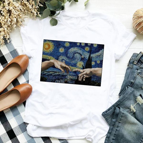 aesthetic moon star space women t shirt print short sleeve o neck loose ladies summer causal tee, White
aesthetic moon star space women t shirt print short sleeve o neck loose ladies summer causal tee, White