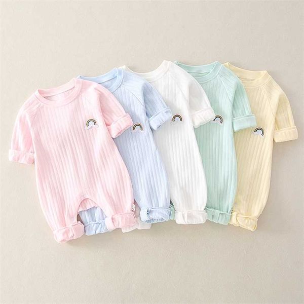 born infant kid baby boy girls long sleeve romper jumpsuit clothes outfits warm pure color cute lovely rainbow clothing 211007, Blue
born infant kid baby boy girls long sleeve romper jumpsuit clothes outfits warm pure color cute lovely rainbow clothing 211007, Blue