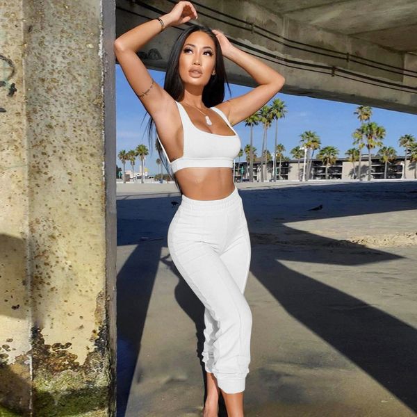 lounge wear fitness knit rib 2 piece set backless crop and pencil pants bodycon tracksuit two piece set outfits, Black;white
lounge wear fitness knit rib 2 piece set backless crop and pencil pants bodycon tracksuit two piece set outfits, Black;white
