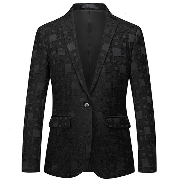 fashion spring and autumn leisure printed single breasted large men's small suit 8616, White;black
fashion spring and autumn leisure printed single breasted large men's small suit 8616, White;black