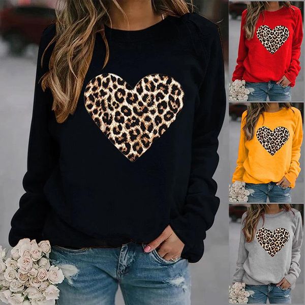 women's hoodies & sweatshirts leopard heart printed women fleece long sleeve o neck loose sweatshirt girls hoodie pullovers winter autu, Black
women's hoodies & sweatshirts leopard heart printed women fleece long sleeve o neck loose sweatshirt girls hoodie pullovers winter autu, Black