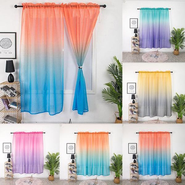 colorful rainbow gradient sheer curtain for living room wedding party home decoration organza country style gothic & drapes
colorful rainbow gradient sheer curtain for living room wedding party home decoration organza country style gothic & drapes