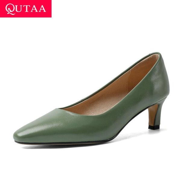 dress shoes qutaa 2021 pointed toe square high heel slip on women single spring cow leather shallow concise ladies pumps size 34-41, Black
dress shoes qutaa 2021 pointed toe square high heel slip on women single spring cow leather shallow concise ladies pumps size 34-41, Black