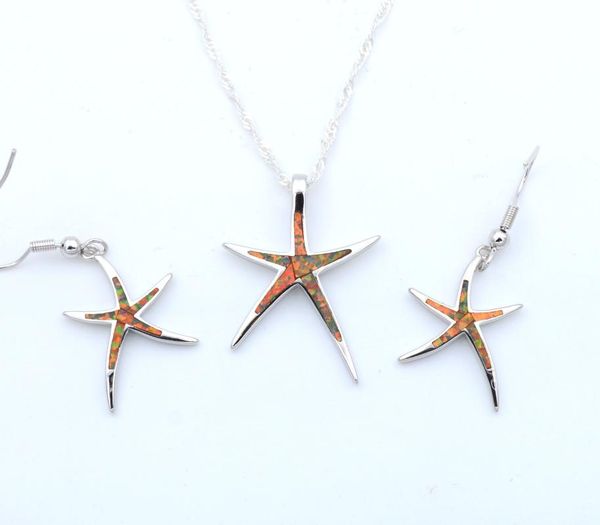 earrings & necklace starfish blue / green white pink orange fire opal earring jewelry sets, Silver
earrings & necklace starfish blue / green white pink orange fire opal earring jewelry sets, Silver