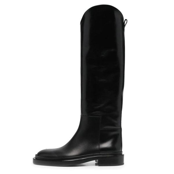boots 100% cow leather chunky heels knee high round toe slip on long med solid botas flat shoes for women's lng1, Black
boots 100% cow leather chunky heels knee high round toe slip on long med solid botas flat shoes for women's lng1, Black