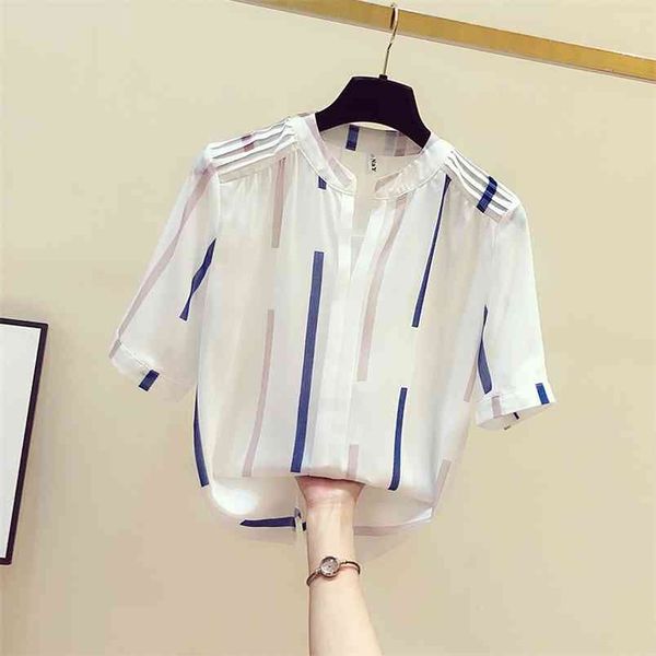 summer women chiffon shirt blouse short sleeve ol shirts office ladies blouuse blusas 210428, White
summer women chiffon shirt blouse short sleeve ol shirts office ladies blouuse blusas 210428, White