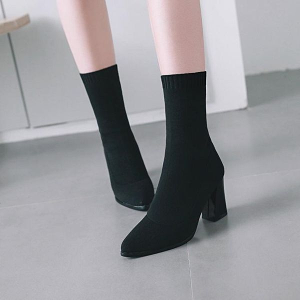 boots big size 9 10 11 12 women shoes ankle for ladies woman winter sleeve tip and square heel knitting, Black
boots big size 9 10 11 12 women shoes ankle for ladies woman winter sleeve tip and square heel knitting, Black