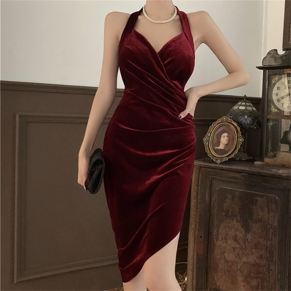 casual dresses hzirip retro velvet lady bodycon dressed as a glider with no back skinny lower party fashion chic femme halter soft autumn uo, Black;gray
casual dresses hzirip retro velvet lady bodycon dressed as a glider with no back skinny lower party fashion chic femme halter soft autumn uo, Black;gray