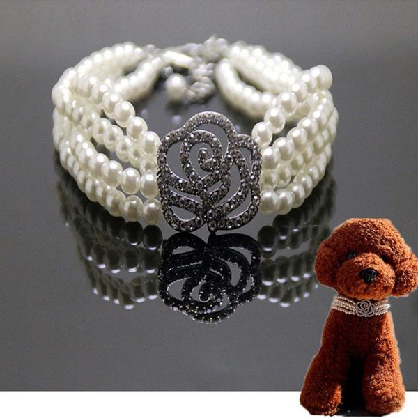 dog apparel princess style imitation pearl necklaces rhinestone rose necklace collar pet accessories decoration supplies
dog apparel princess style imitation pearl necklaces rhinestone rose necklace collar pet accessories decoration supplies