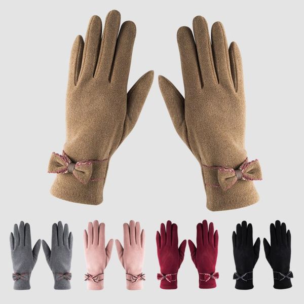 sports gloves fleece bowknot women's winter warm pure color kawaii pink hand warmer mittens fashion cycling driving windproof, Black
sports gloves fleece bowknot women's winter warm pure color kawaii pink hand warmer mittens fashion cycling driving windproof, Black