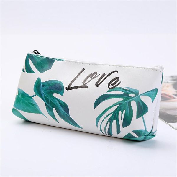 pencil bags 1pc cute green leaf bag pu large capacity pen case students pouch kawaii stationery office school holder
pencil bags 1pc cute green leaf bag pu large capacity pen case students pouch kawaii stationery office school holder