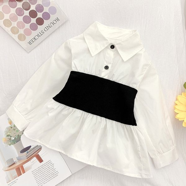 spring arrival girls long sleeve cotton bloues kids korean design blouses clothing 210528, White;black
spring arrival girls long sleeve cotton bloues kids korean design blouses clothing 210528, White;black