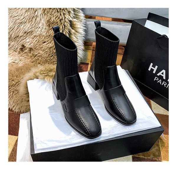 boots british style single women's spring and autumn middle tube thick heel square head fashion versatile net red thin, Black
boots british style single women's spring and autumn middle tube thick heel square head fashion versatile net red thin, Black