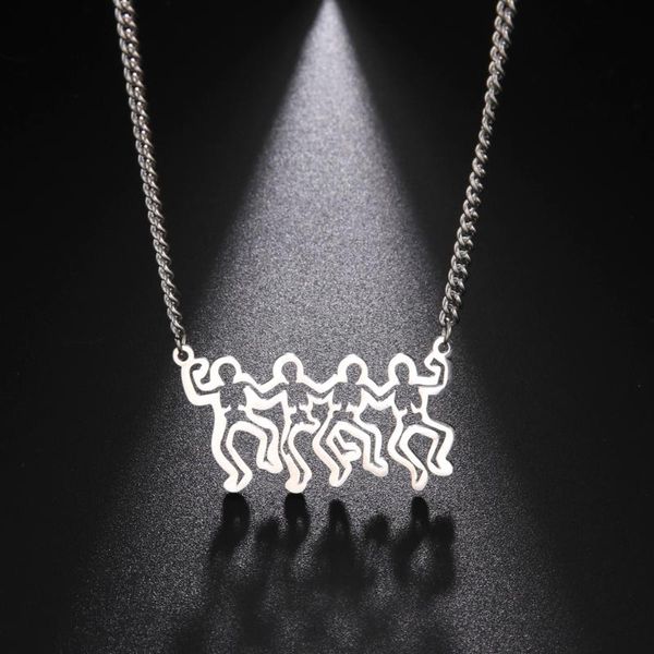 pendant necklaces my shape african dancing characters statement for men women ethnic stainless steel necklace vintage jewelry, Silver
pendant necklaces my shape african dancing characters statement for men women ethnic stainless steel necklace vintage jewelry, Silver