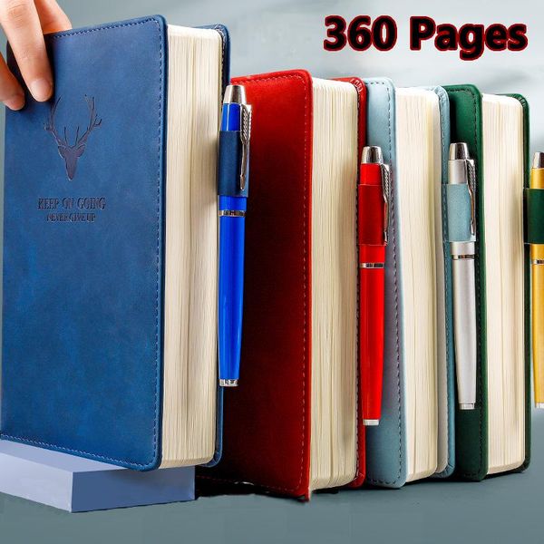 super thick 360 pages a5 journal notebook daily business work wax leather personal diary notepad school office supplies notepads, Purple;pink
super thick 360 pages a5 journal notebook daily business work wax leather personal diary notepad school office supplies notepads, Purple;pink