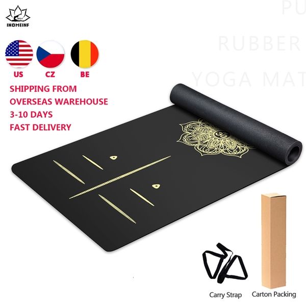 6ft rubber yoga mat widened thickened golden pu sport fitness pilates training s with position line exercise s
6ft rubber yoga mat widened thickened golden pu sport fitness pilates training s with position line exercise s