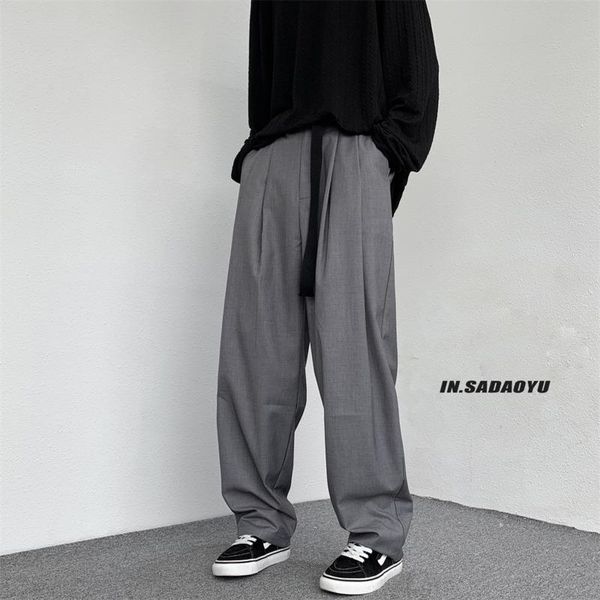 men's suits & blazers gray black wide-leg pants men fashion business society mens dress korean loose straight casual trousers m-2xl, White;black
men's suits & blazers gray black wide-leg pants men fashion business society mens dress korean loose straight casual trousers m-2xl, White;black