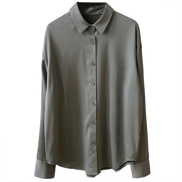 women's blouses & shirts 2021 spring autumn satin chiffon harajuku flannel oversized shirt women blouse boho clothing cardigan korean f, White
women's blouses & shirts 2021 spring autumn satin chiffon harajuku flannel oversized shirt women blouse boho clothing cardigan korean f, White