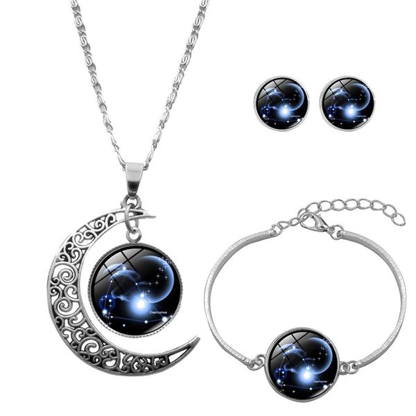 link, chain luxury 12 constellation moon necklace earring bracele gifts for mom present women bizuteria ze stali chirurgicznej, Black
link, chain luxury 12 constellation moon necklace earring bracele gifts for mom present women bizuteria ze stali chirurgicznej, Black