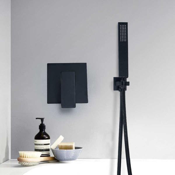 bathroom shower sets 304 black stainless steel square head showers and cold hidden faucets
bathroom shower sets 304 black stainless steel square head showers and cold hidden faucets